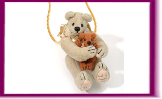 World Of Miniature Bears Dollhouse Miniature 2.75"  Pray Bear #5079 Amen 