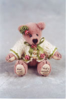 World of Miniature Bears 3.25" Mohair Bear #1237 Snowflake Collectible Miniature 