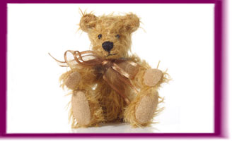 World of Miniature Bears 3" Mohair Violin Bear #1193 Collectible Miniature Bear 